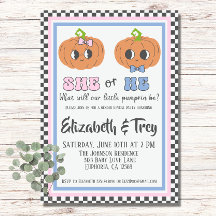 Halloween Leuke Groovy Pompoen Geslacht onthullen