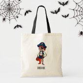 Halloween Leuke Jongen Pirate Trick or treat Snoep Tote Bag