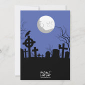 Halloween Leuke Personages Moon Kids Verjaardagsfe Kaart (Achterkant)