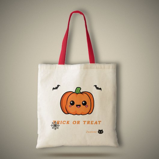 Halloween Leuke Pompoen Canvas tas