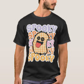 HALLOWEEN LEUKE RETRO SPOOKY GHOST T-SHIRT (Voorkant)