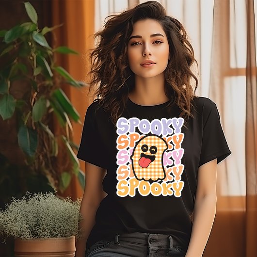 HALLOWEEN LEUKE RETRO SPOOKY GHOST T-SHIRT