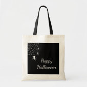 Halloween Leuke Spinnen Zwart Wit Web Gotisch Tote Bag (Voorkant)