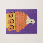 Halloween leuke spook cupcake  legpuzzel (Horizontaal)