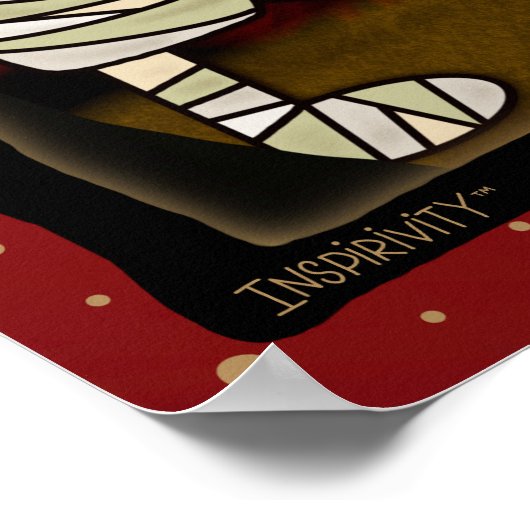 Halloween Leuke Spooky Mummy Ghosts Frankenstein Poster (Hoek)