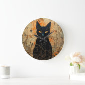 Halloween Leuke Spooky  Zwart Kat Grote Klok (Huis)