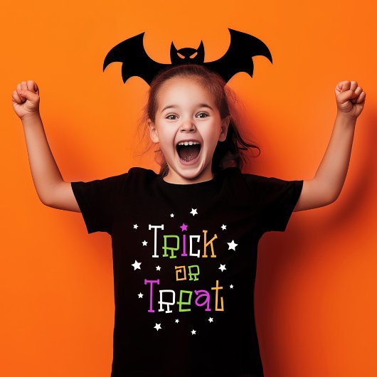Halloween leuke trick or treat sterren t-shirt