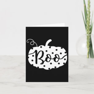Halloween leukste boe Pompoen Vrouwen Cadeau Kaart
