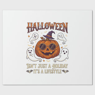 Halloween Levensstijl Pompoen Zonnebril Heksenhoed Cadeaupapier