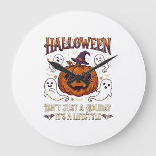 Halloween Levensstijl Pompoen Zonnebril Heksenhoed Grote Klok