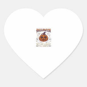 Halloween Levensstijl Pompoen Zonnebril Heksenhoed Hart Sticker