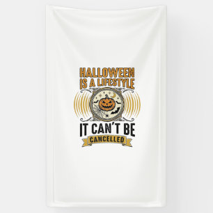 Halloween Levensstijl Vintage Pompoen Typografie D Spandoek