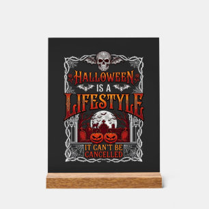 Halloween Levensstijl Vleermuis Schedel Kerkhof Po Acryl Bord