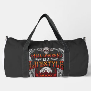 Halloween Levensstijl Vleermuis Schedel Kerkhof Po Plunjezak
