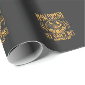 Halloween Levensstijl Vleermuis Spinneweb Ontwerp_ Cadeaupapier (Rol Hoek)