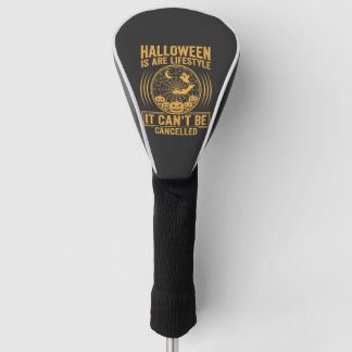 Halloween Levensstijl Vleermuis Spinneweb Ontwerp_ Golfheadcover