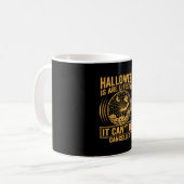 Halloween Levensstijl Vleermuis Spinneweb Ontwerp_ Koffiemok (Voorkant links)
