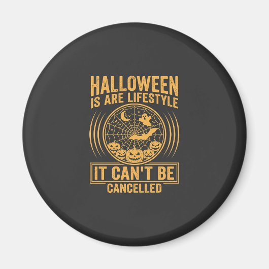Halloween Levensstijl Vleermuis Spinneweb Ontwerp_ Magneet (Voorkant)