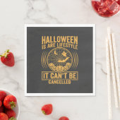 Halloween Levensstijl Vleermuis Spinneweb Ontwerp_ Servet (Insitu)