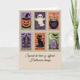 Halloween Levering Stamp Kaart Spooky fun
