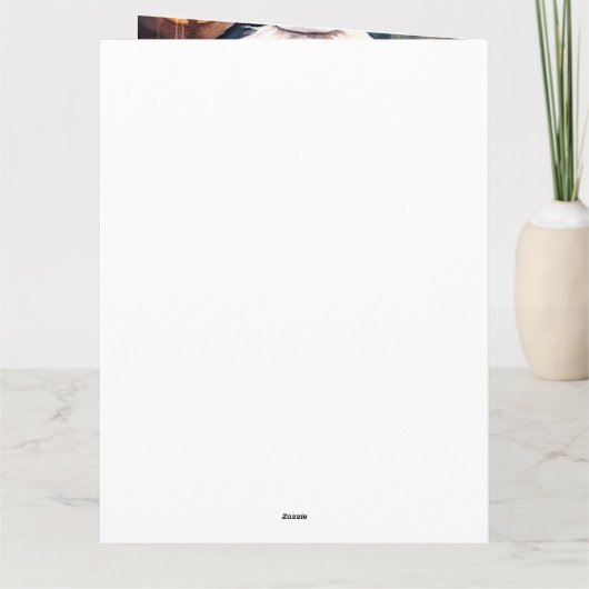 Halloween Lhasa Apso met pompoenen eng Kaart (Achterkant)