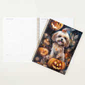 Halloween Lhasa Apso met pompoenen eng Planner (Display)