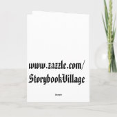 Halloween Liedboek Wenskaart Kaart (Achterkant)