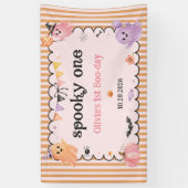 Halloween Lief Geest Verjaardagsfeestje Spandoek (Verticaal)