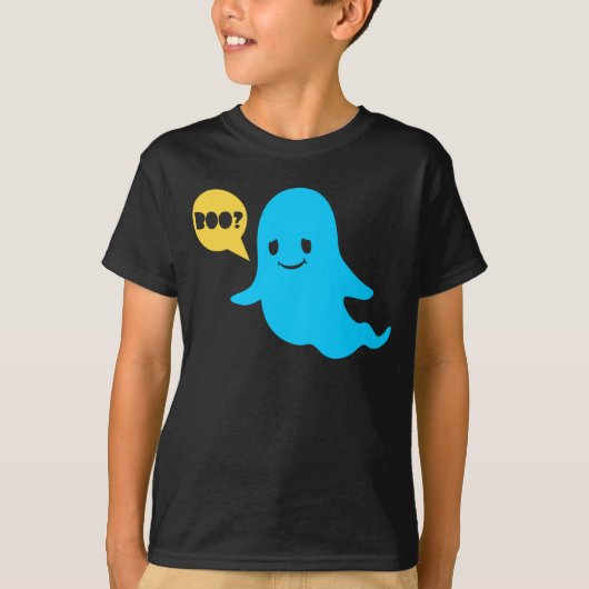 Halloween Lief Geestje Boe T-shirt (Voorkant)
