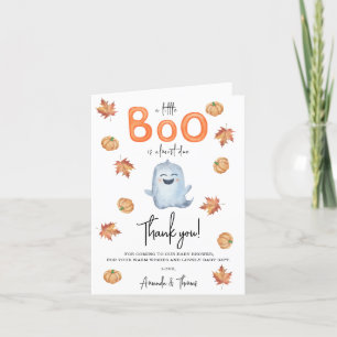 Halloween Lief Geestje dank je baby shower  Bedankkaart