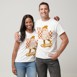 Halloween Lief Geestje Retro Herfst T-shirt