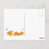 Halloween Lief Katje in Heksenhoed Briefkaart (Achterkant)