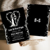 Halloween liefde bij eerste Fright Part Vrijgezell Kaart