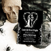 Halloween liefde bij eerste Fright Part Vrijgezell Kaart