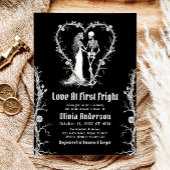 Halloween liefde bij eerste Fright Part Vrijgezell Kaart