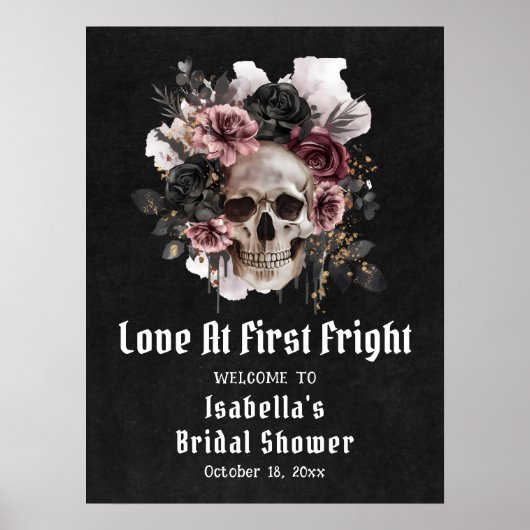 Halloween liefde op het eerste Vrijgezellenfeest w Poster (Voorkant)