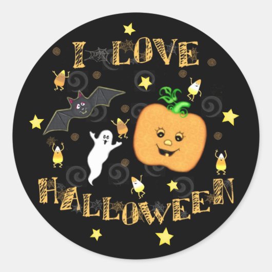 Halloween Liefde Stickers (Voorkant)