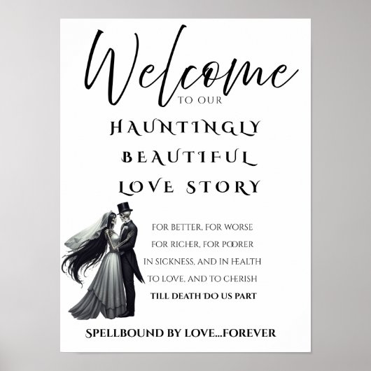 Halloween-liefdesverhaalposter Poster (Voorkant)