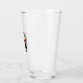 Halloween Liefhebber Hond Heksenhoed Pompoen Grafs Glas (Links)