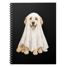 Halloween Lieve Geest Golden Retriever Notitieboek