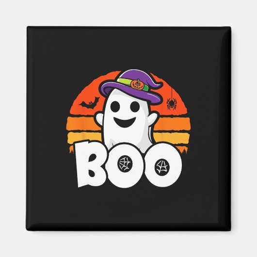 Halloween - Lieve Geest Heks - Boe - Grappige Hall Magneet (Voorkant)