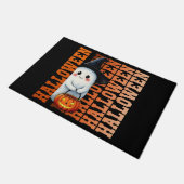 Halloween Lieve Grappige Spook Typografie cadeau i Deurmat (Schuin)