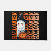 Halloween Lieve Grappige Spook Typografie cadeau i Deurmat (Voorkant)