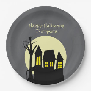 Halloween Lieve Heks Griezelig Enge Geheime Huis Papieren Bordje