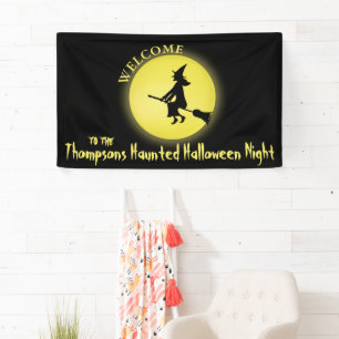 Halloween Lieve Heks Griezelige Angstaanjagende Ma Spandoek