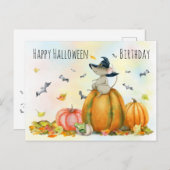 Halloween Lieve Heks Muis  Postkaart (Voorkant / Achterkant)