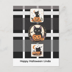 Halloween Lieve Kat Herfst Briefkaart