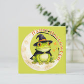 Halloween Lieve Kikker Pad Heks (Staand voorkant)