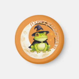 Halloween Lieve Kikker Pad Heks Groen Magneet