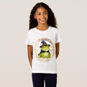 Halloween Lieve Kikker Pad Heks T-shirt (Voorkant volledig)